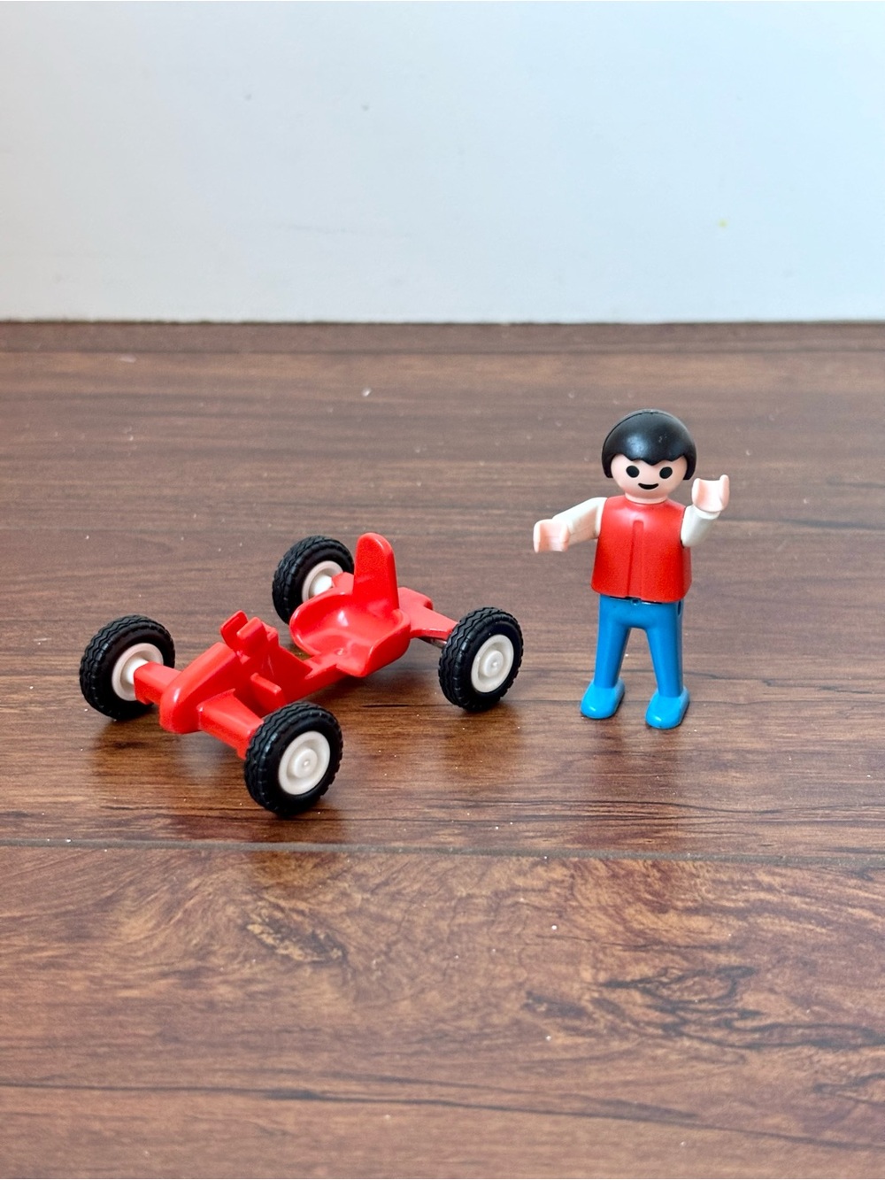 Vintage 1981 Playmobil Boy on Go-Kart
